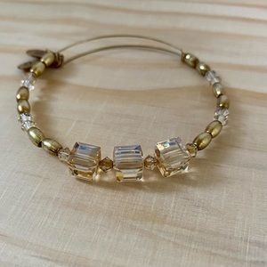 Alex & Ani Fancy Gold Beaded Bracelet
